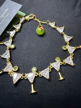 Kate Spade Gold-Tone Shaken Or Stirred Martini
Bracelet